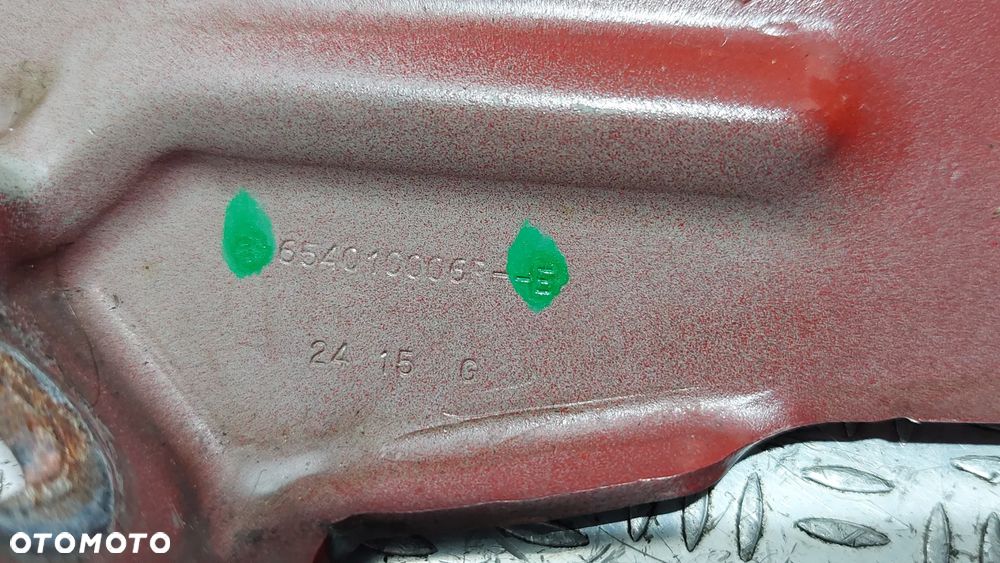 ZAWIAS MASKI PRZÓD LEWY CZERWONY RENAULT MASTER III 3 2,3 DCI NR 654010006R - 2