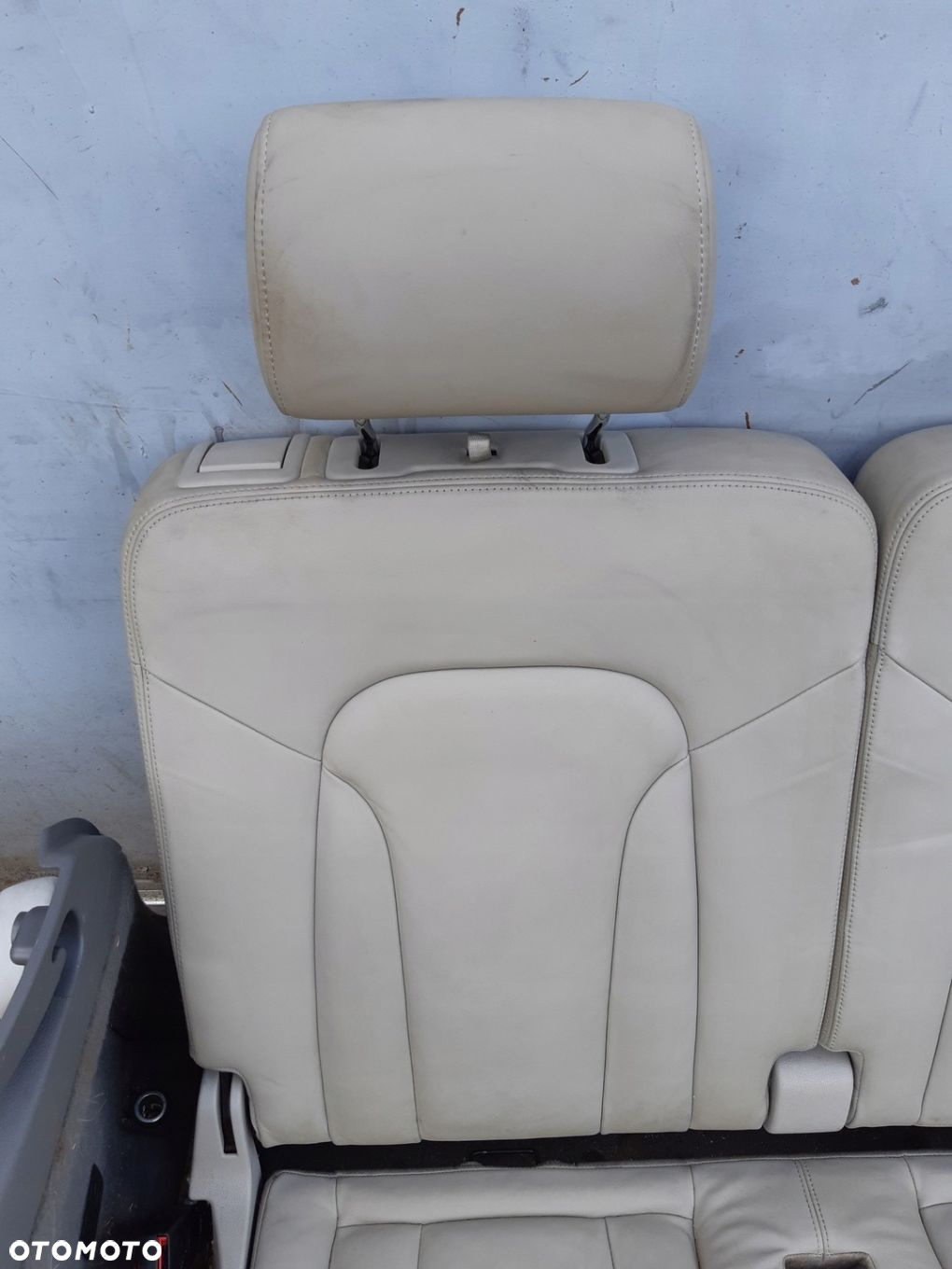 AUDI Q7 4L FOTELE III 3 RZĄD BOCZKI SKÓRA KOMPLET - 7