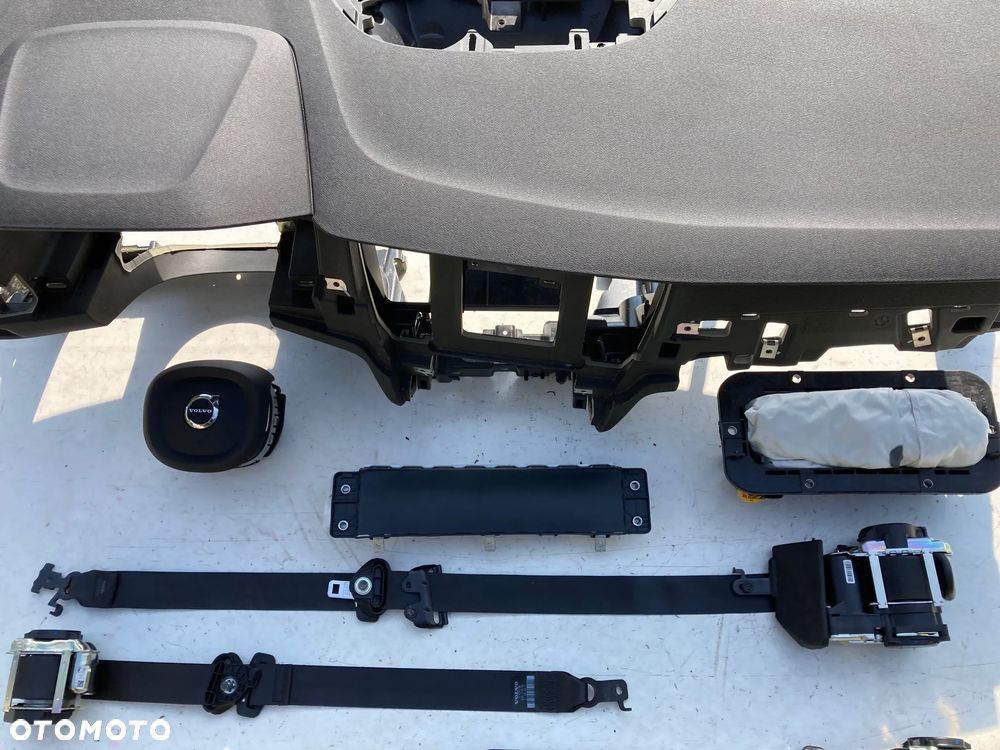 VOLVO S60 V60 III 3 DESKA KONSOLA KOKPIT PULPIT PÓŁKA PARAPET AIRBAG PODUSZKI POWIETRZNE KIEROWCY PASAŻERA KOLANOWA KOLAN FOTELA W FOTEL KURTYNA KURTYNY PASY PAS naprawa regeneracja Raz2 !!! - 3