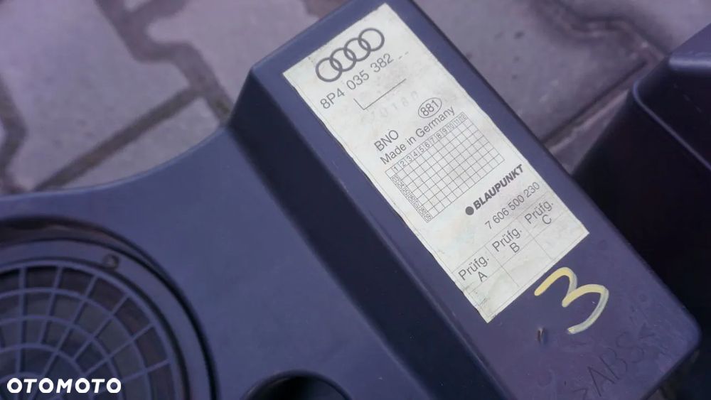 SPRZĘT AUDIO ORYGINALNY FABRYCZNY SUBWOOFER OBUDOWA GŁOŚNIKA DRZWI LEWA PRAWA STRONA AUDI A6 C6 A5 SPORTBACK A4 B8 - 10
