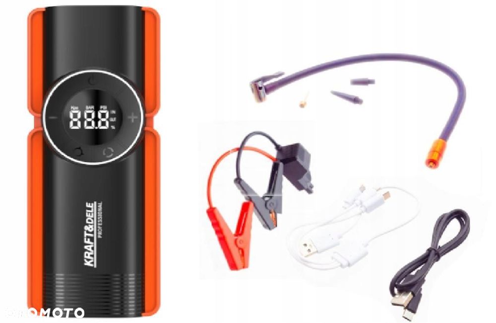 KraftDele URZĄDZENIE WIELOFUNKCYJNE JUMP STARTER 1200A POWERBANK KD5492 - 2