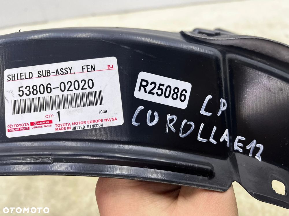 Nadkole Toyota Corolla E12 01-07r. lewe przednie ORYGINALNE lewy przód 53876-02081 - 12