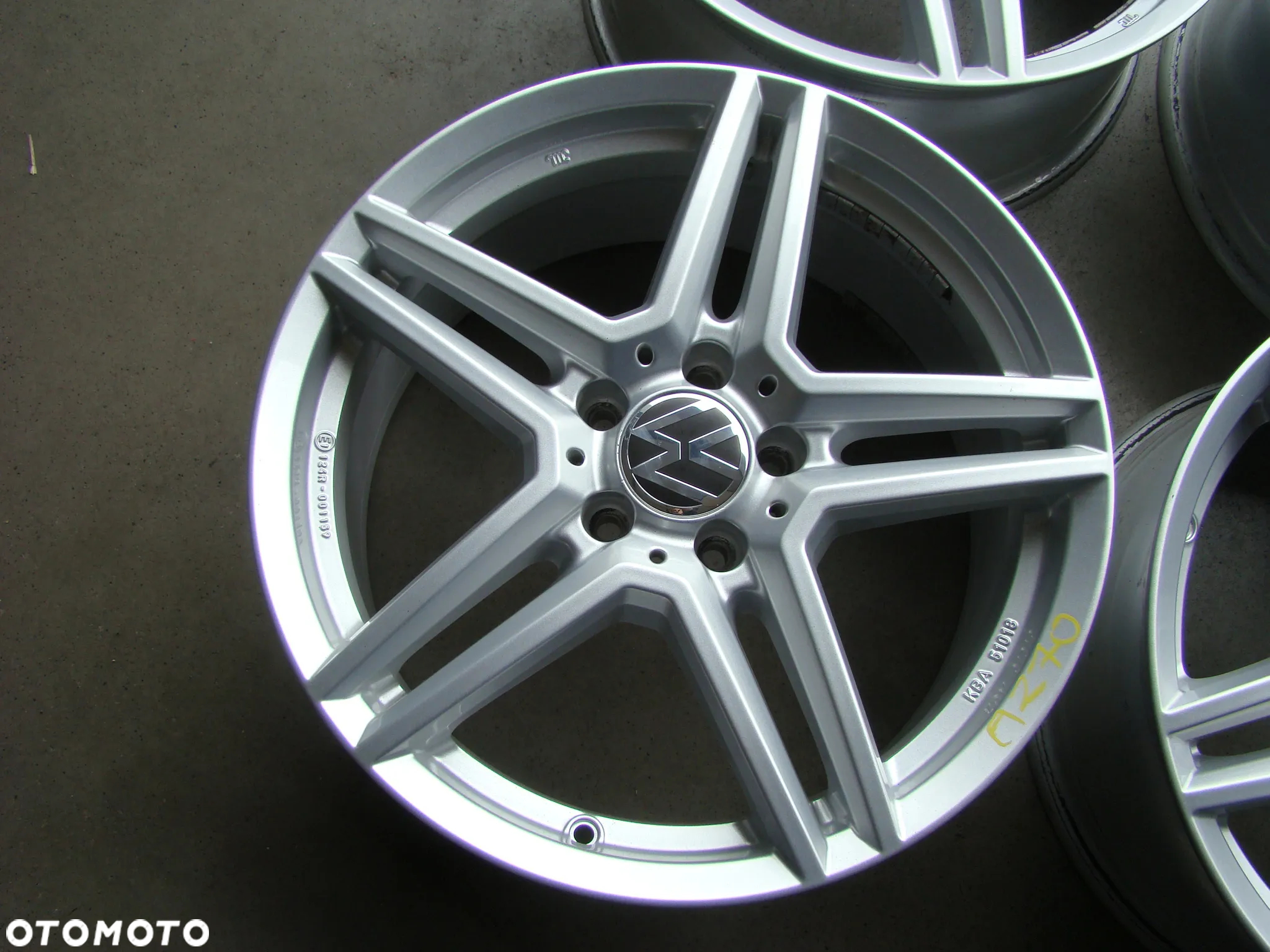 a270 5x112 VW Arteon Tiguan T-Roc Caddy Jetta Touran Passat B7 B8 Alltrack 8jx18 - 4