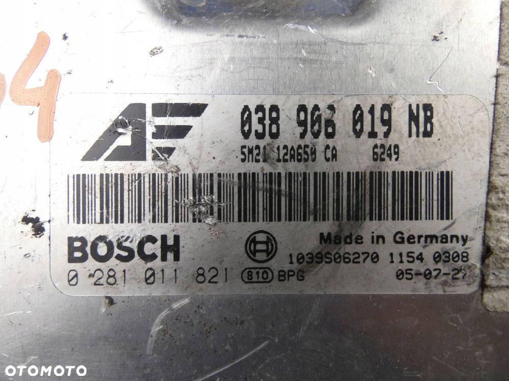 FORD GALAXY MK1 1.9 TDI STEROWNIK KOMPUTER SILNIKA - 2