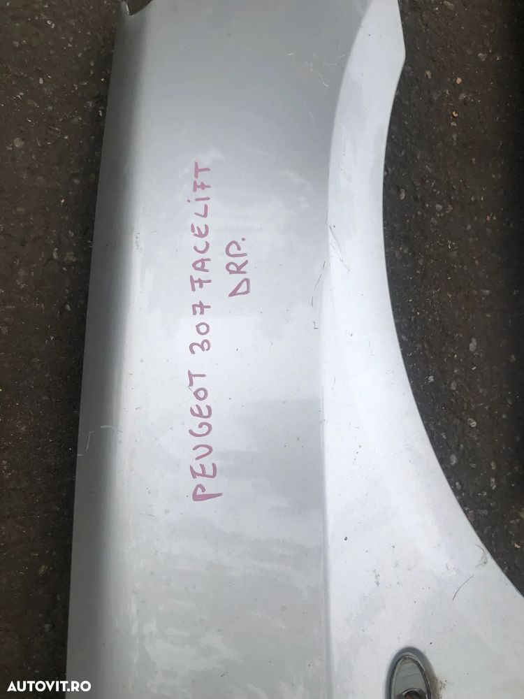 Aripa stanga/aripa dreapta fata Peugeot 307 facelift diverse culori - 4