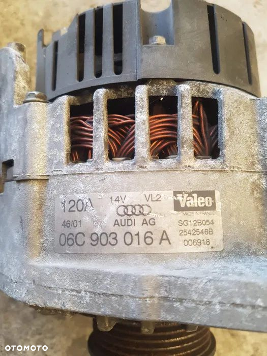 ALTERNATOR VALEO 120A  AUDI A4 B6 A6 C5 2.4 3.0 2.8  06C903016A - 4