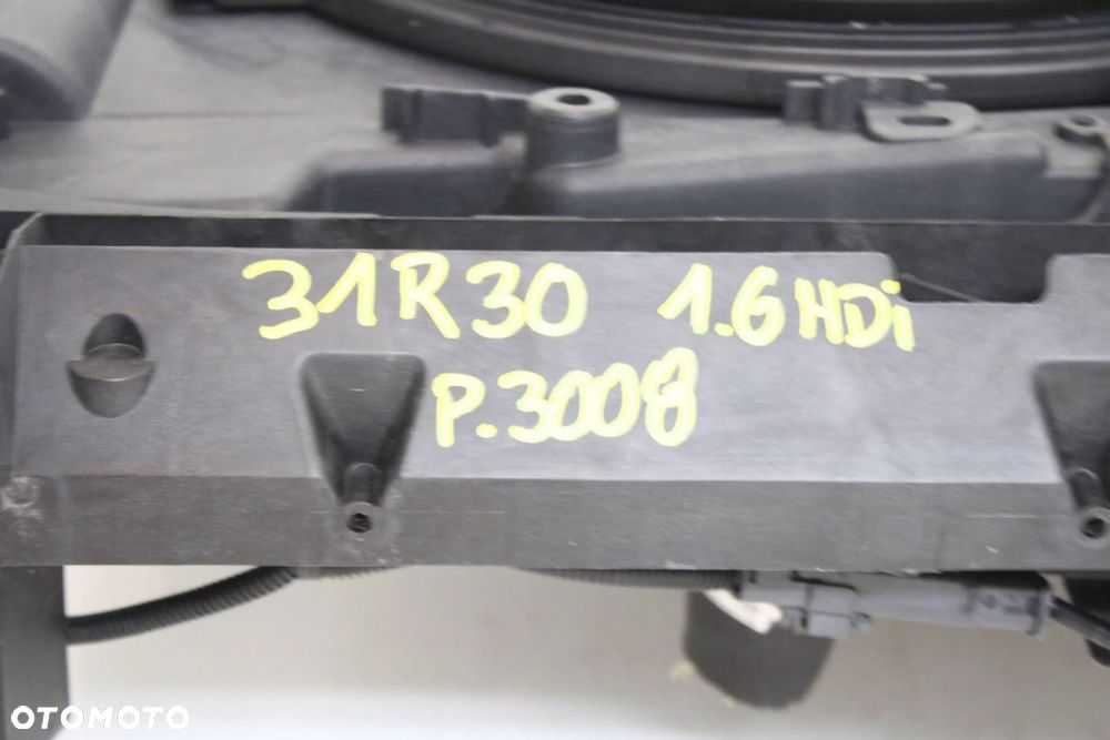 PEUGEOT 3008 I 2009R- 1.6 HDI PAS PRZÓD PRZEDNI CHŁODNICE WENTYLATOR - 7
