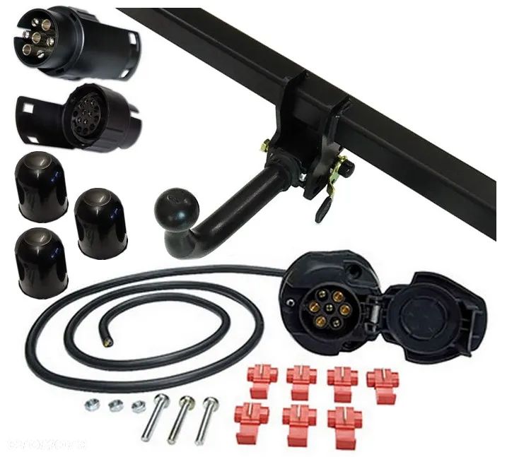 HAK HOLOWNICZY Z KULĄ WYPINANĄ HORYZONTALNIE POZIOMO MITSUBISHI PAJERO PININ H60 - 4