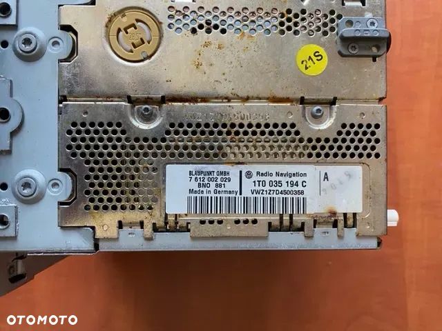 RADIO NAWIGACJA VOLKSWAGEN VW TOURAN 1T0035194C - 3