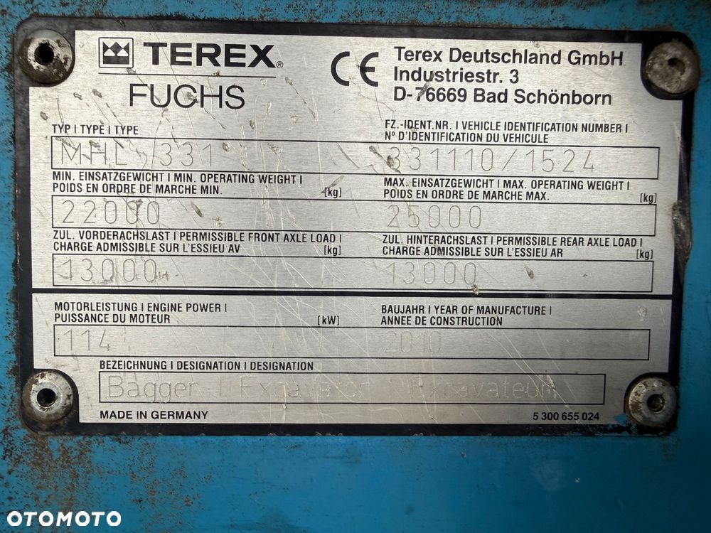 Terex FUCHS MHL331 - 12