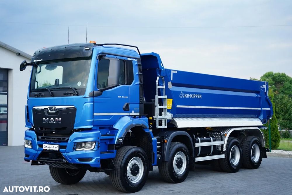 MAN TGS 41.480 / 8X8 / ​​BASCULATOR / BASCULATOR SPATE / KH KIPPER / HARDOX / RICH EQUIPMENT / - 8