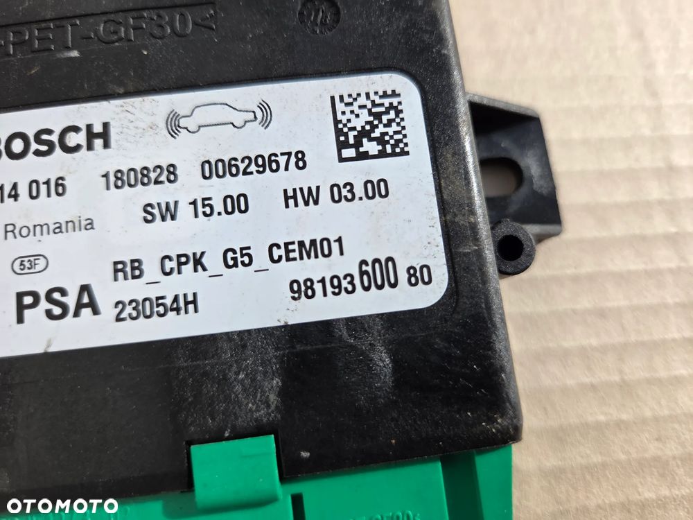 Moduł parkowania PDC Citroen C3 III  9819360080 - 3