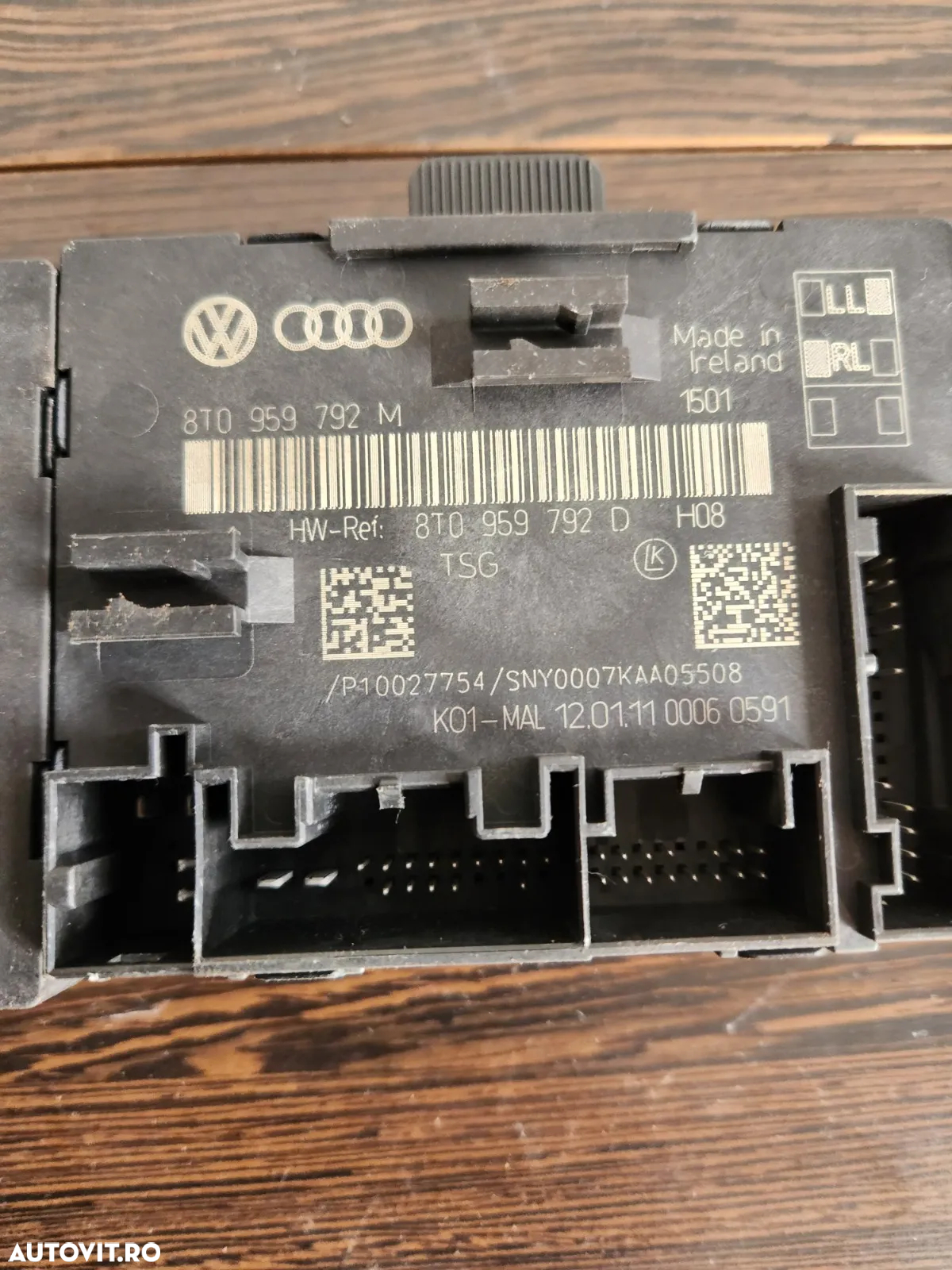 Modul Calculator Usa Stanga Dreapta Fata Spate Audi A4 B8 A5 8T Q5 Cod 8T0959792D 8T0959795B 8T0959793D Dezmembrez Audi A5 8T 2.7 Tdi Euro 5 Motor CGKA Cutie Automata MMW Bixenon Volan Stanga - Dezmembrari Arad - 6