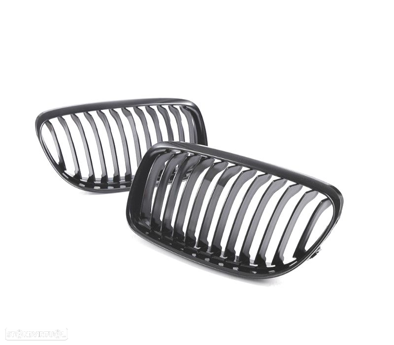 GRELHAS FRONTAIS BMW E90 E91 LCI 08-12 PRETO BRILHANTE LOOK M - 3