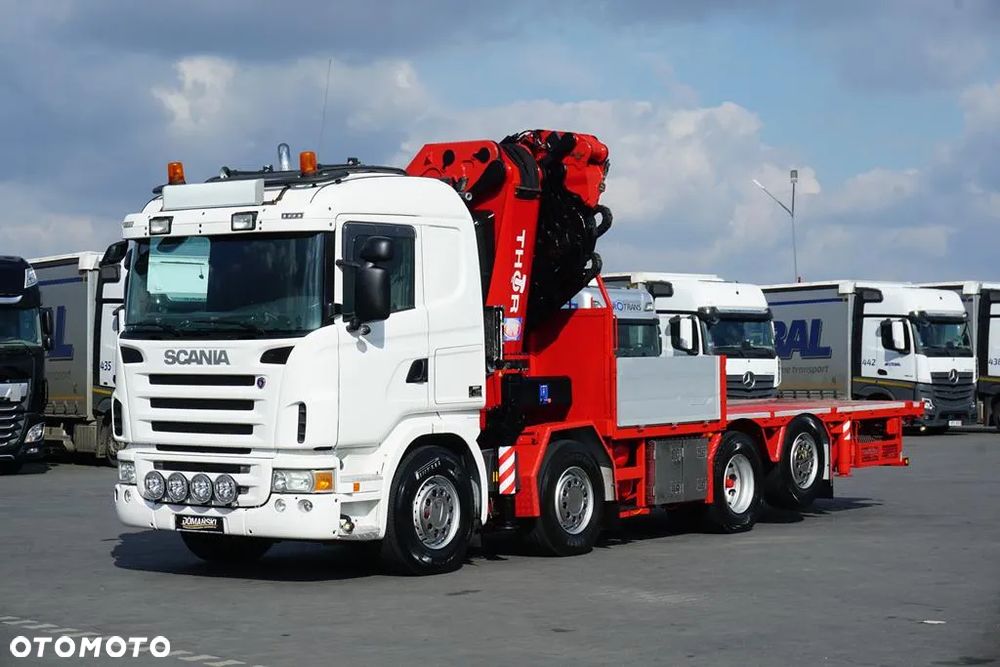 Scania G 480 / 8 X 2 / SKRZYNIOWY + HDS / HMF THOR - O K6 + JIB FJ 2000 K6 / WYSIĘG 33,5 M - 3