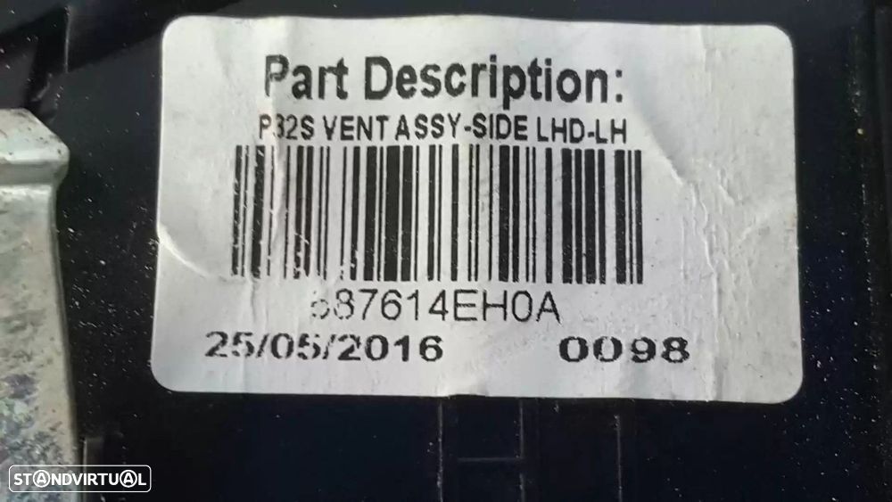 VENTILADOR FRONTAL ESQUERDO NISSAN QASHQAI II TODO TERRENO, FECHADA 2016 -687614... - 4