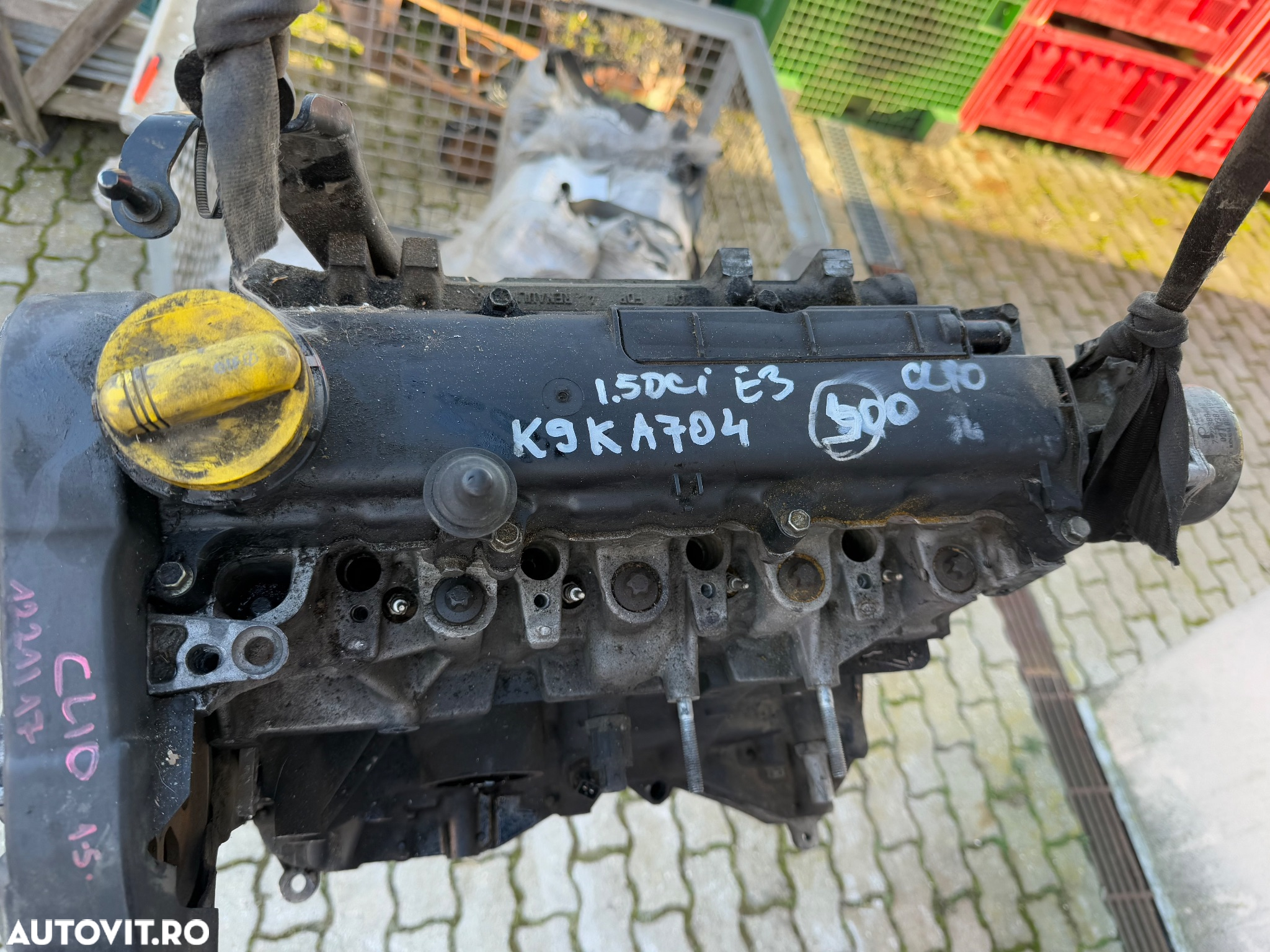 Motor 1.5 dci tip K9KA704 euro 3 pentru RENAULT CLIO 2, KANGOO an 2003 - 4