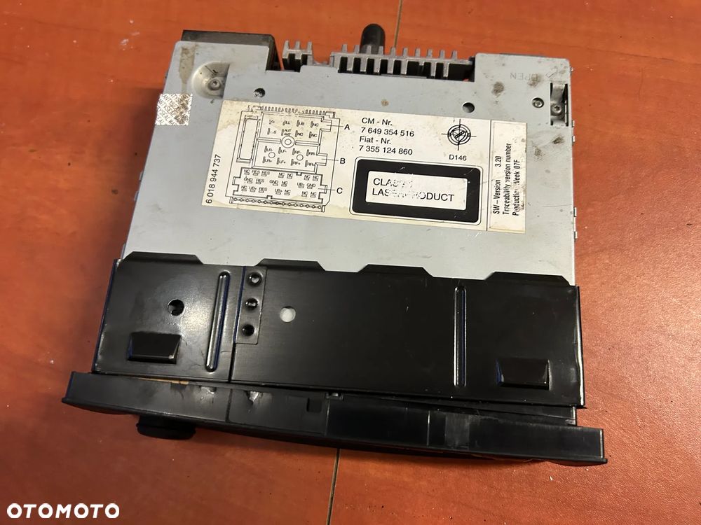 RADIO FABRYCZNE RADIOODTWARZACZ OPEL COMBO D FIAT DOBLO 7355124860 7649354516 - 3