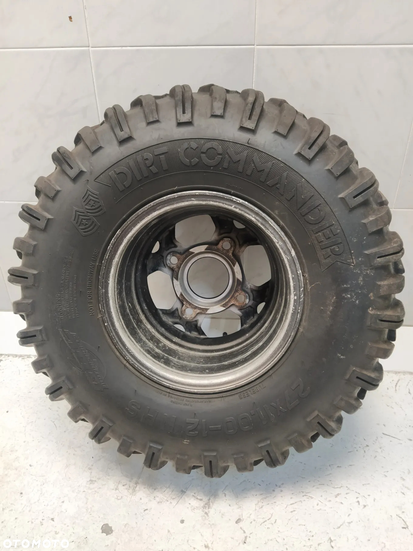 POLARIS FELGA 12x8 R12 ET50.1 OPONA DIRT COMMANDER GBC 27X11-12 KOŁO - 8