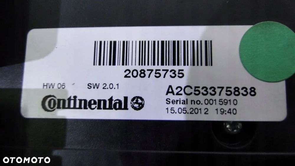 RADIO CD 22877394 WYŚWIETLACZ zafira c - 2