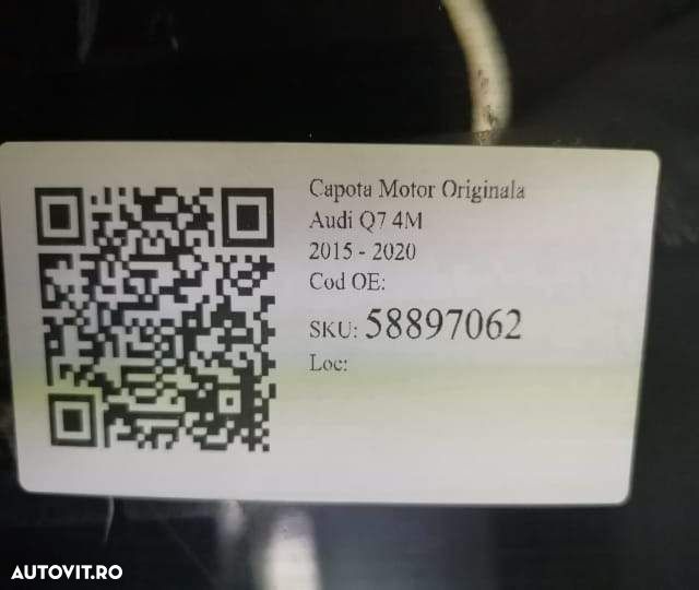 Capota Motor Originala Audi  Q7  4M [2015 - 2020] - 7