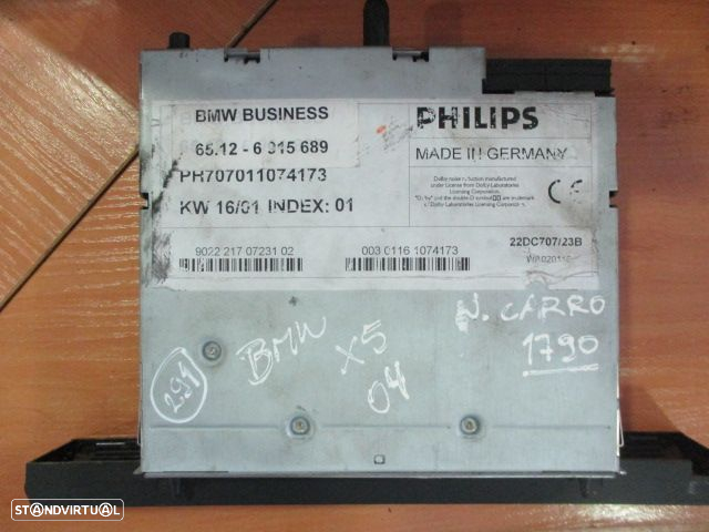 Radios 65126915689 BMW X5 2004 PHILIPS 22DC707/23B - 4