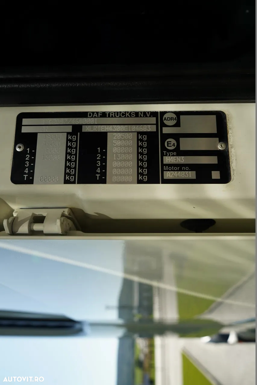 DAF XF 460 / CABINĂ SPATIALĂ / SISTEM HIDRAULIC CU CIRCUIT DUBLU / CONTRACT DE REPARAȚIE POST-SERVICE - 34