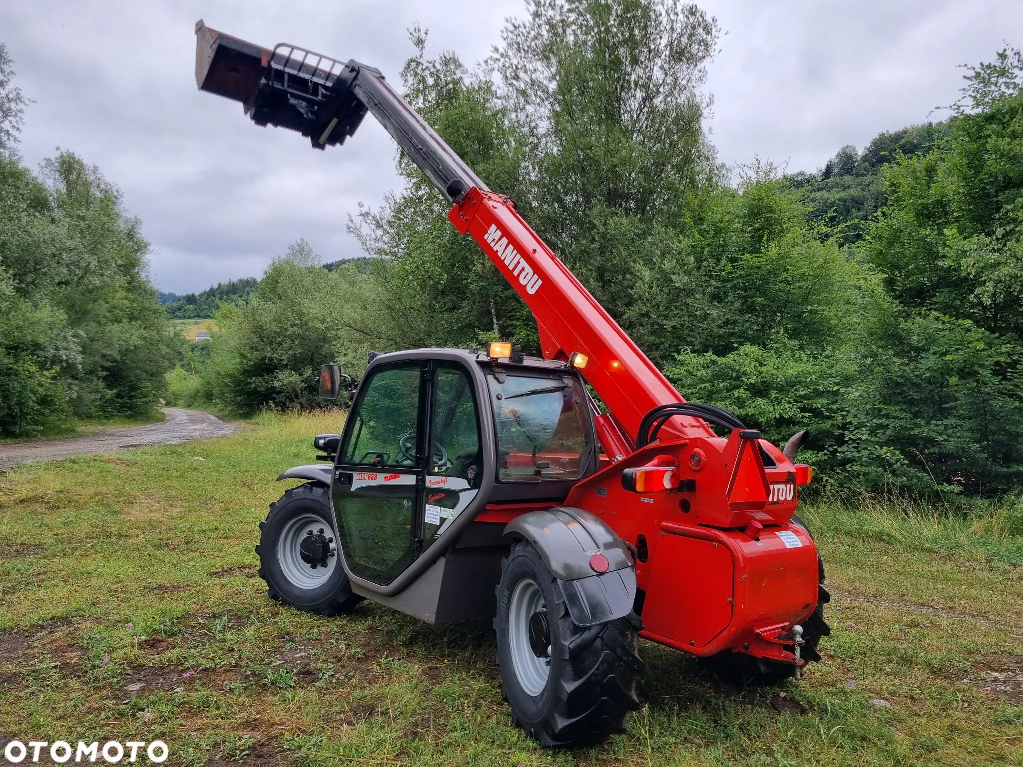Manitou MVT 628 Ładowarka teleskopowa 6 metrów Udzwig 2,9tony idealny stan z Norwegii 2011r Niski przebieg Łyżka i widły - 1