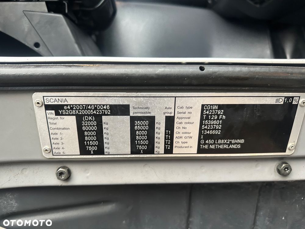 Scania G 450  8X2 ADR  310. 000 KM - 24