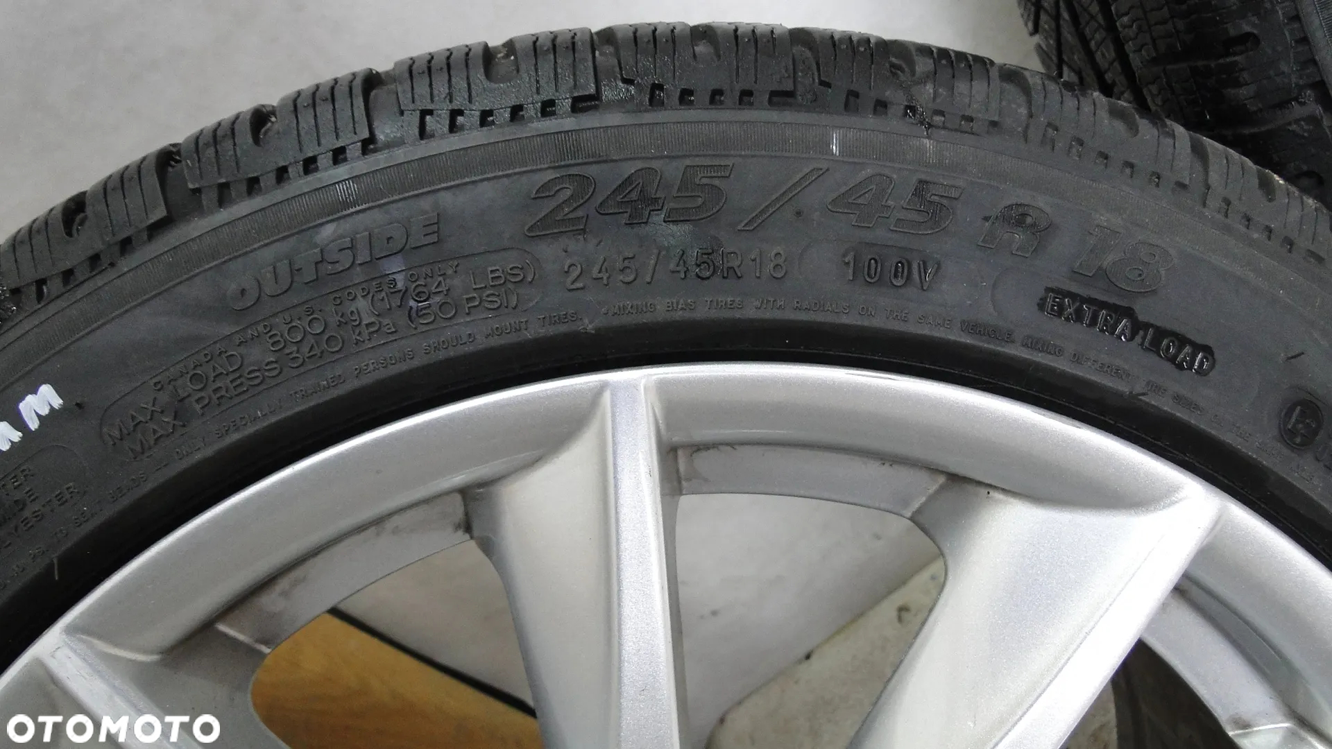 JAGUAR X-TYPE XF XJ F-PACE FELGI ALUMINIOWE OPONY 8.5x18 ET-49 245/45R18 - 10