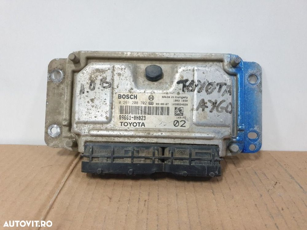 Calculator motor  TOYOTA AYGO _B1_ 2005 - > 1.0 1.0 1KR-FE BOSCH 0261208702  89661-0H023 - 1