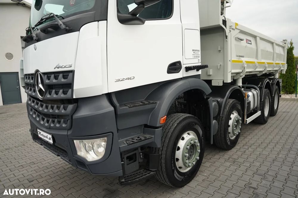 Mercedes-Benz AROCS 3240 / 8x4 / BASCULANTĂ - 5,7 M / OBLON LATERAL HIDRAULIC / AUTOMAT / EURO 6 / - 21