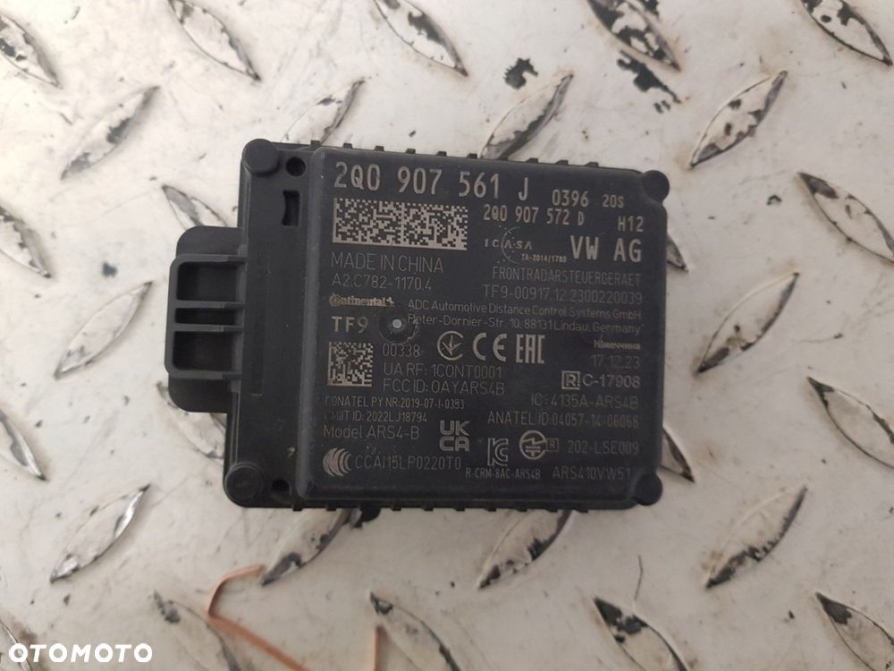 CZUJNIK MODUŁ RADAR SENSOR DISTRONIC ACC VW AUDI SKODA SEAT 2Q0907561J 2Q0907572D - 2