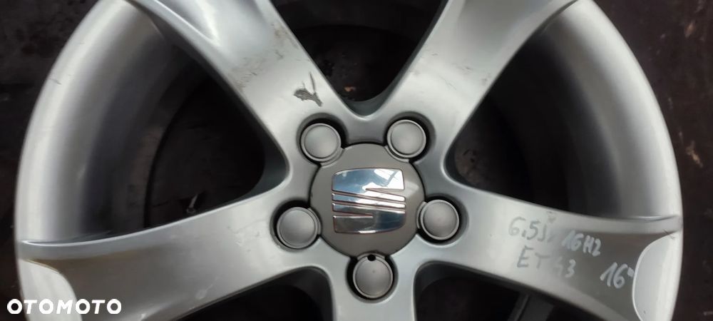 FELGI ALUMINIOWE 5x100 6.5J x16 CALI ET 43 fi 57.1 VW SEAT SKODA RONAL 4 SZTUKI KOMPLET - 3