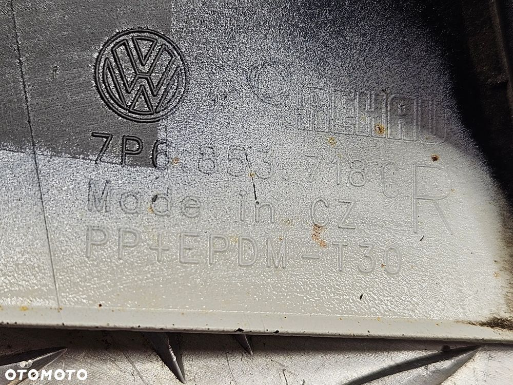 VW TOUAREG 7P 10-18R NAKLADKA BLOTNIKA LISTWA PRAWA LR9A 7P6853718C - 5