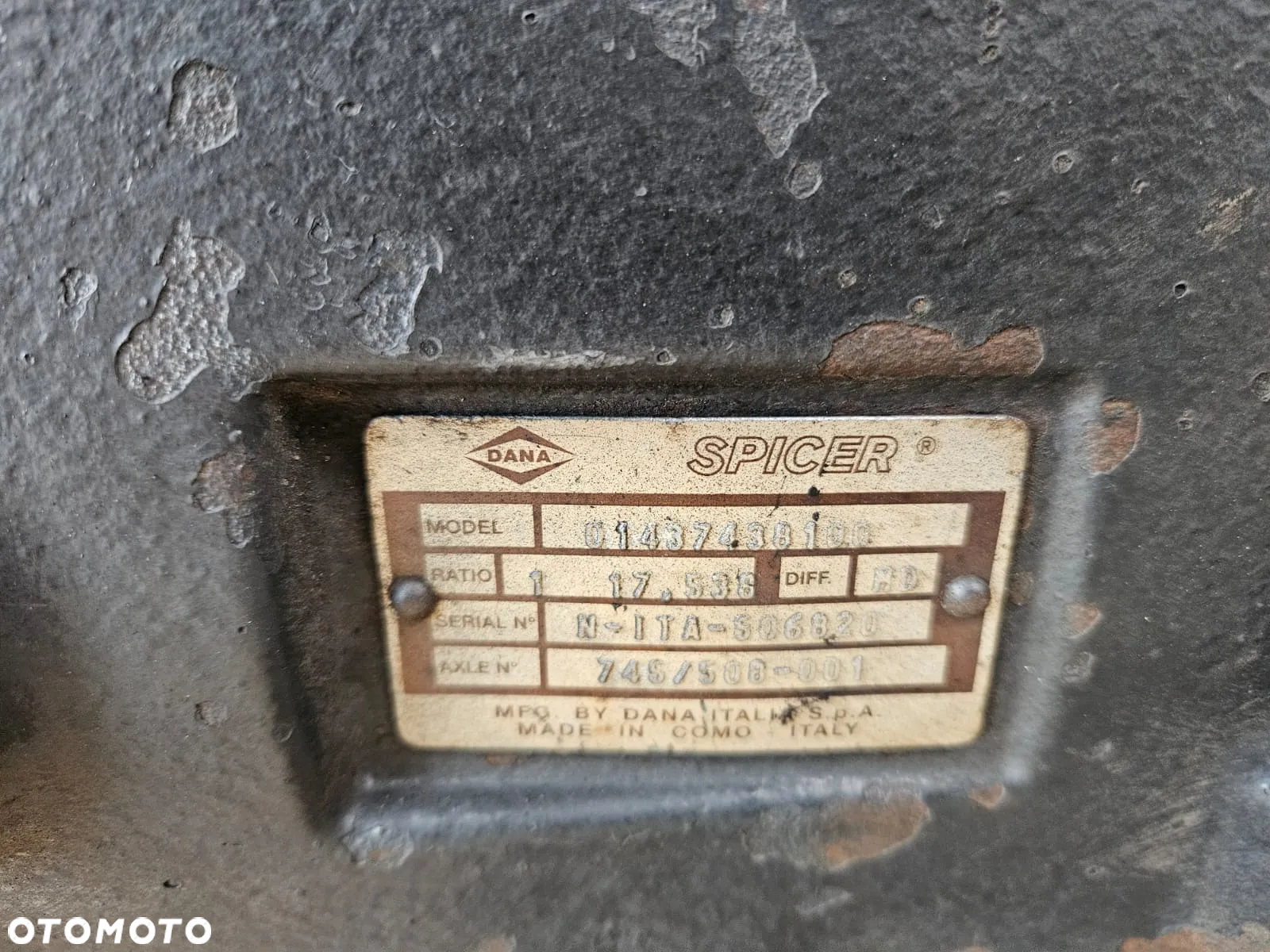 Most napędowy  01437438100 Dana Spicer 745/508 -001 Valtra T - 7