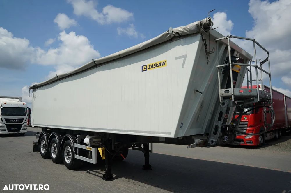 Zaslaw BASCUNĂ ALUMINIU / 43 m³ / AXĂ RIDICABILĂ / AXE SAF - 2