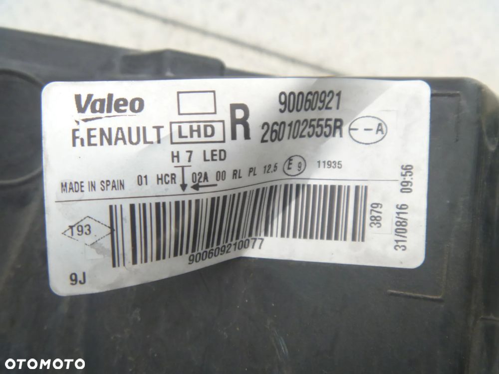 RENAULT MEGANE IV LAMPA PRAWA LEWA SOCZEWKA LED ORYGINAŁ 260102555R  260603157R - 11