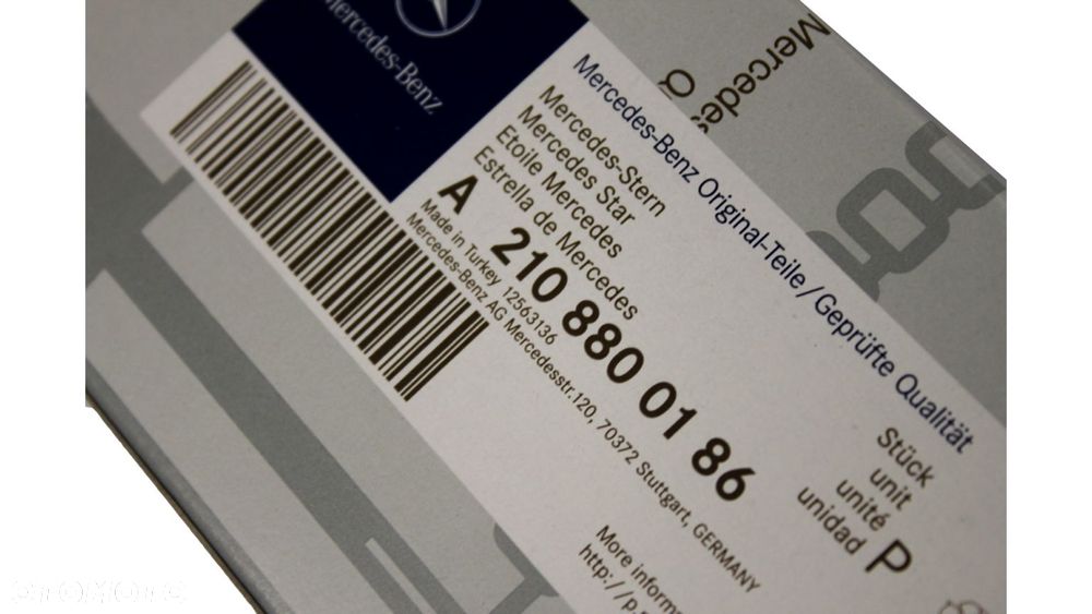 MERCEDES W211 W220 W124 W202 W208 W210 Emblemat gwiazda celownik OE - 7