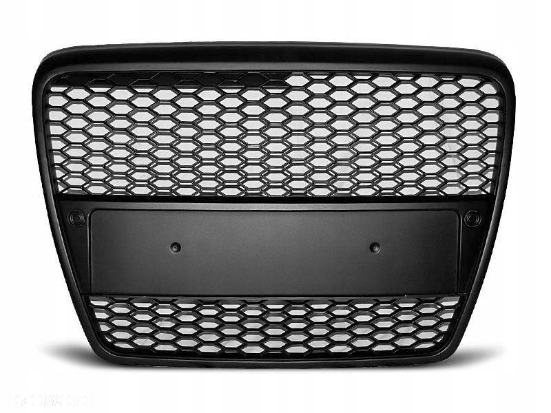 atrapa grill audi a6 c6 2004-2008 sport matt black - 1