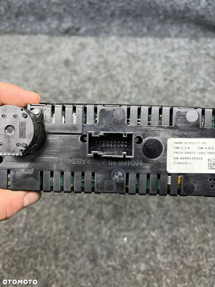 bmw f01 seria7 panel nawiewu klimatyzacji tył tylny 9245277 - 9