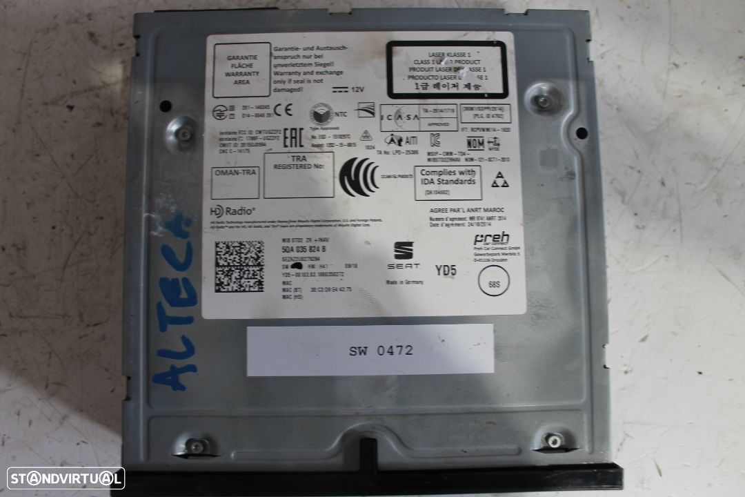 Leitor CD Seat Altea - 2