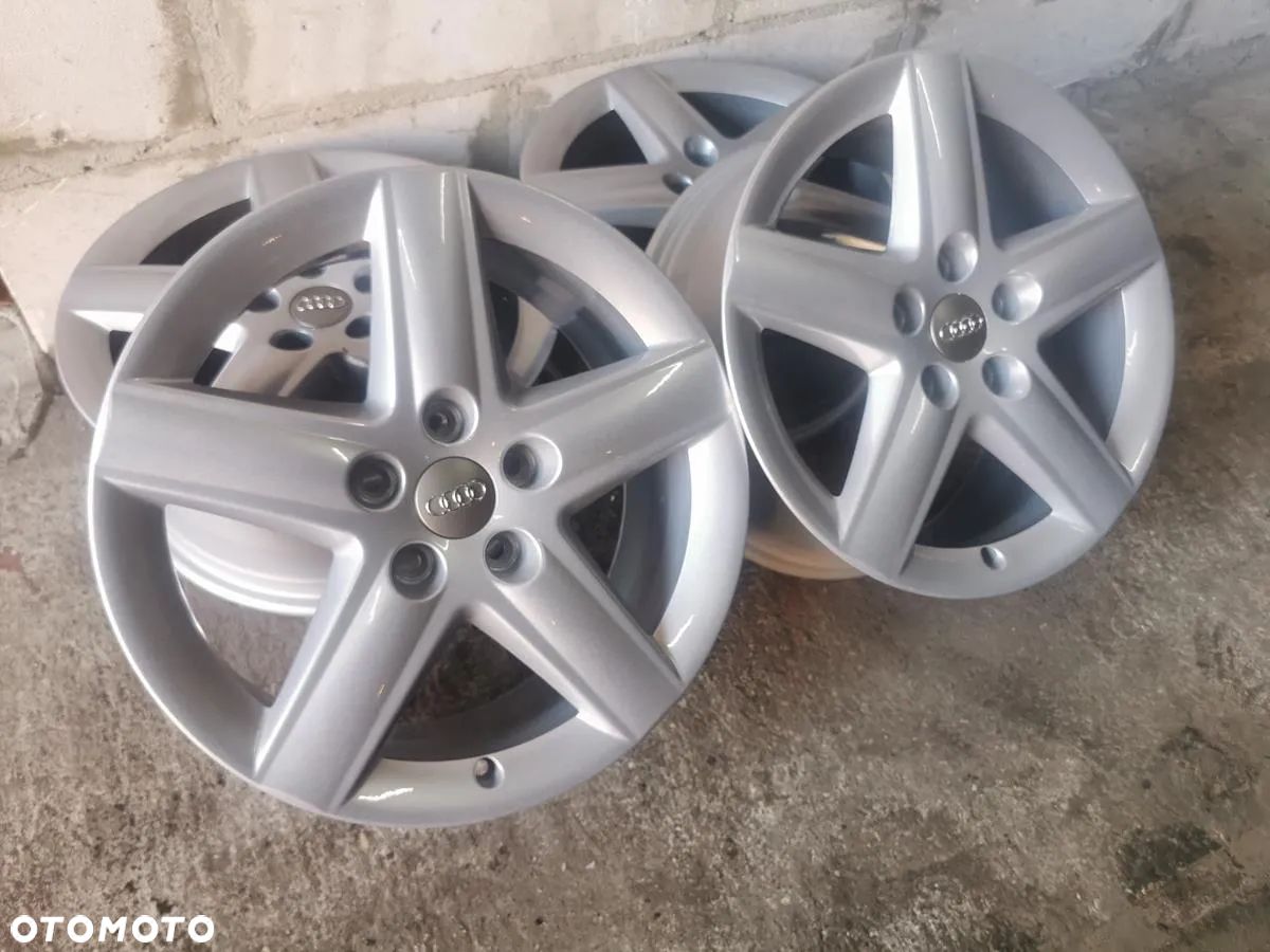 ALU FELGI 5X112 R17 ET55 7.5J AUDI SKODA SEAT VW JAK NOWE! - 1