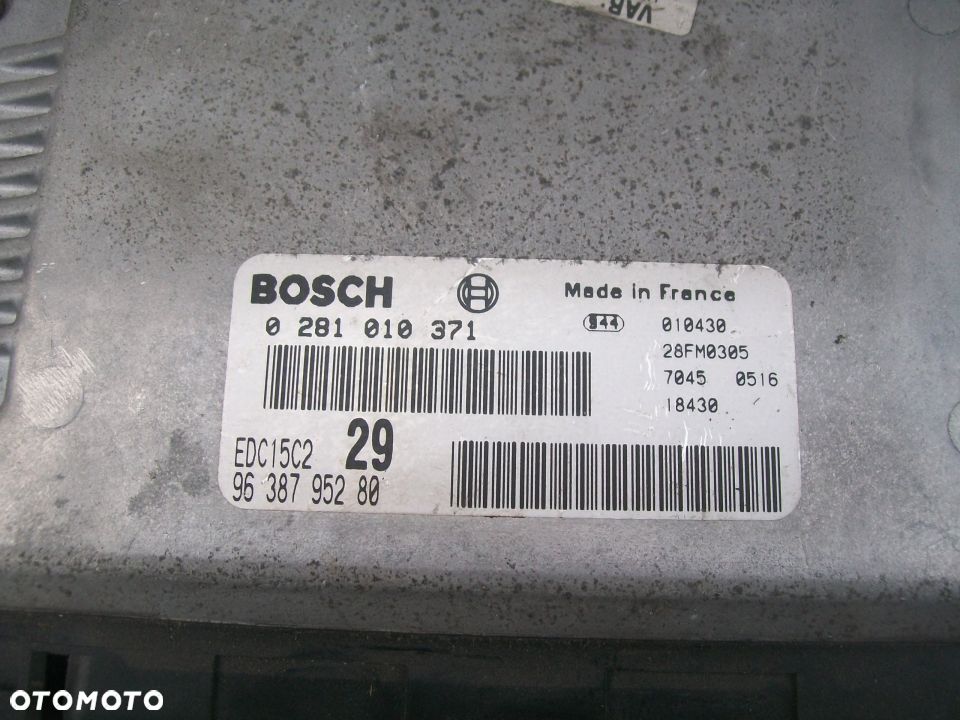 Komputer Citroen C5 2.2HDI 0281010371 9638795280 - 3