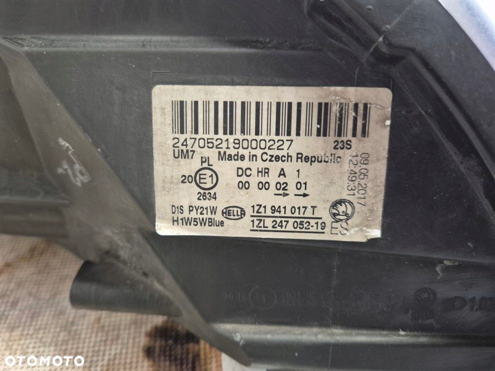 skoda octavia 2 II lift xenon skrętny europa lewa lampa kompletna - 5