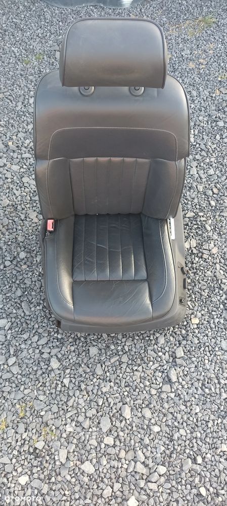 VOLKSWAGEN PHAETON 3D0 FOTEL KIEROWCY LEWY SKÓRA CZARNY - 1