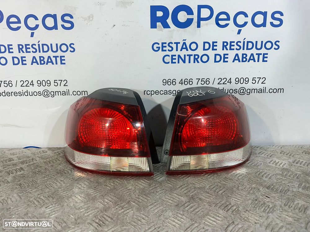 .Conjunto Farolins Tras Traseiro Esquerdo Direito Original Volkswagen VW Golf 6 Mk6 5k0945096M 5k0945095F 2008 - 2013
