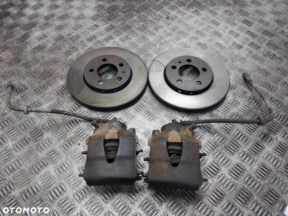 TARCZE HAMULCOWE PRZÓD + KLOCKI + ZACISKI SEAT LEON I 1.4 16V - 1