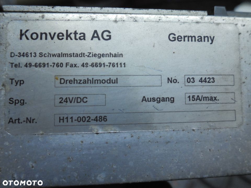 KONVEKTA DREHZAHLMODUL H11-002-486 - 3