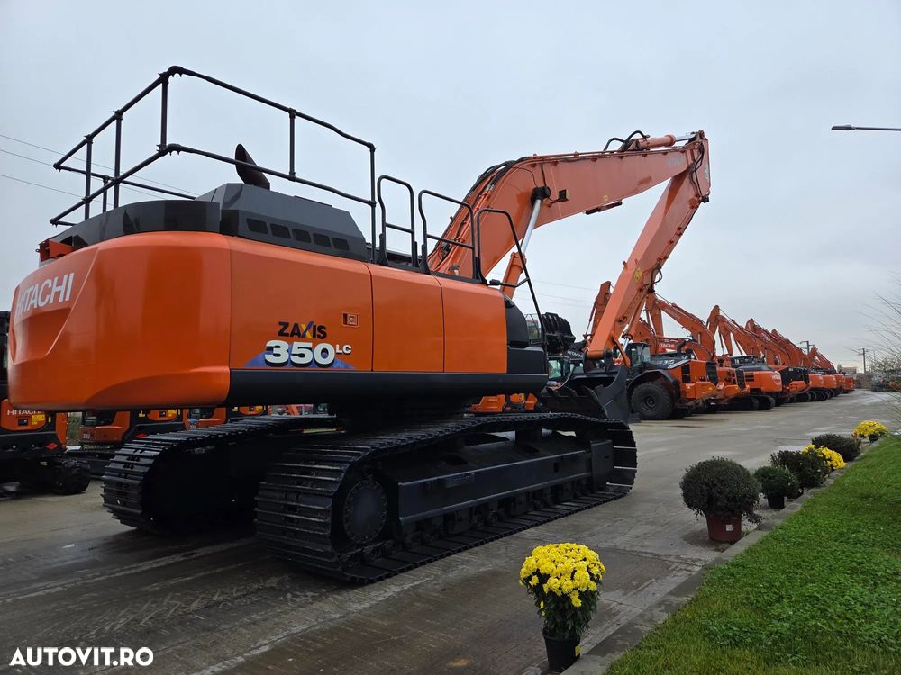 Hitachi BRATE LUNGI la 22m, cupa 1mc, 39 tone, HITACH ZX350LC-6, 2019, 7.452h, Consum mediu 21l/h, camera spate si laterale, Inst hydr pe brate, Cupa taluz, Lant 80% ok, Contragreutate, 284CP, posibilitate leasing, STARE FOARTE BUNA-PROMOTIE 179.900 EUR+Tva - 3